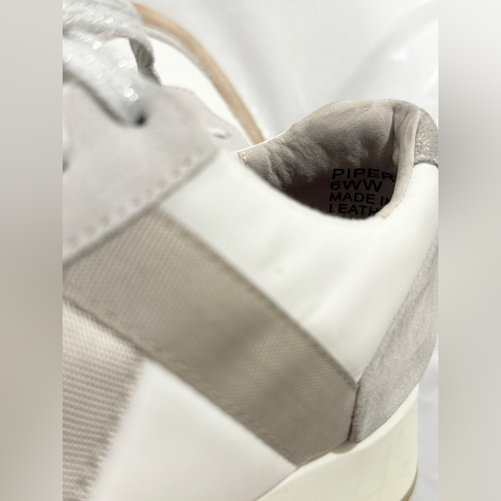 Munro Piper Sneakers Women’s 6WW Extra Wide White Leather Comfort walking Shoes - Picture 12 of 14